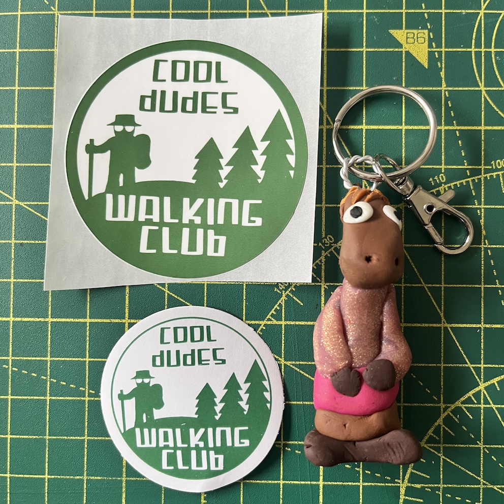 IMG_8047 3 Sparkly Pink Top Horse Keyring & Stickers (Free P&P UK only)