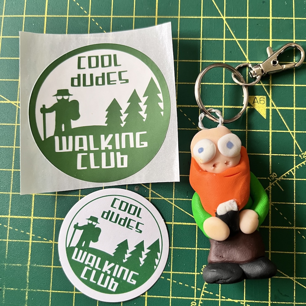 IMG_8084 St Patricks Guinness Drinker Keyring & Stickers (Free P&P UK only)