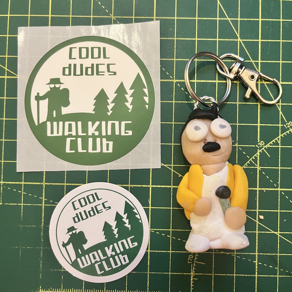 Optimistic Freddie Marekcury Keyring & Stickers (Free P&P UK only)