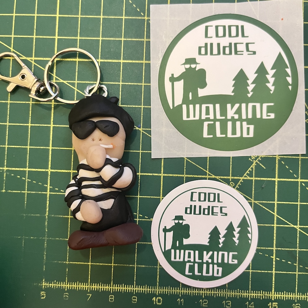 IMG_8817 Smoking French Sunglasses Marek Keyring & Stickers (Free P&P UK only)