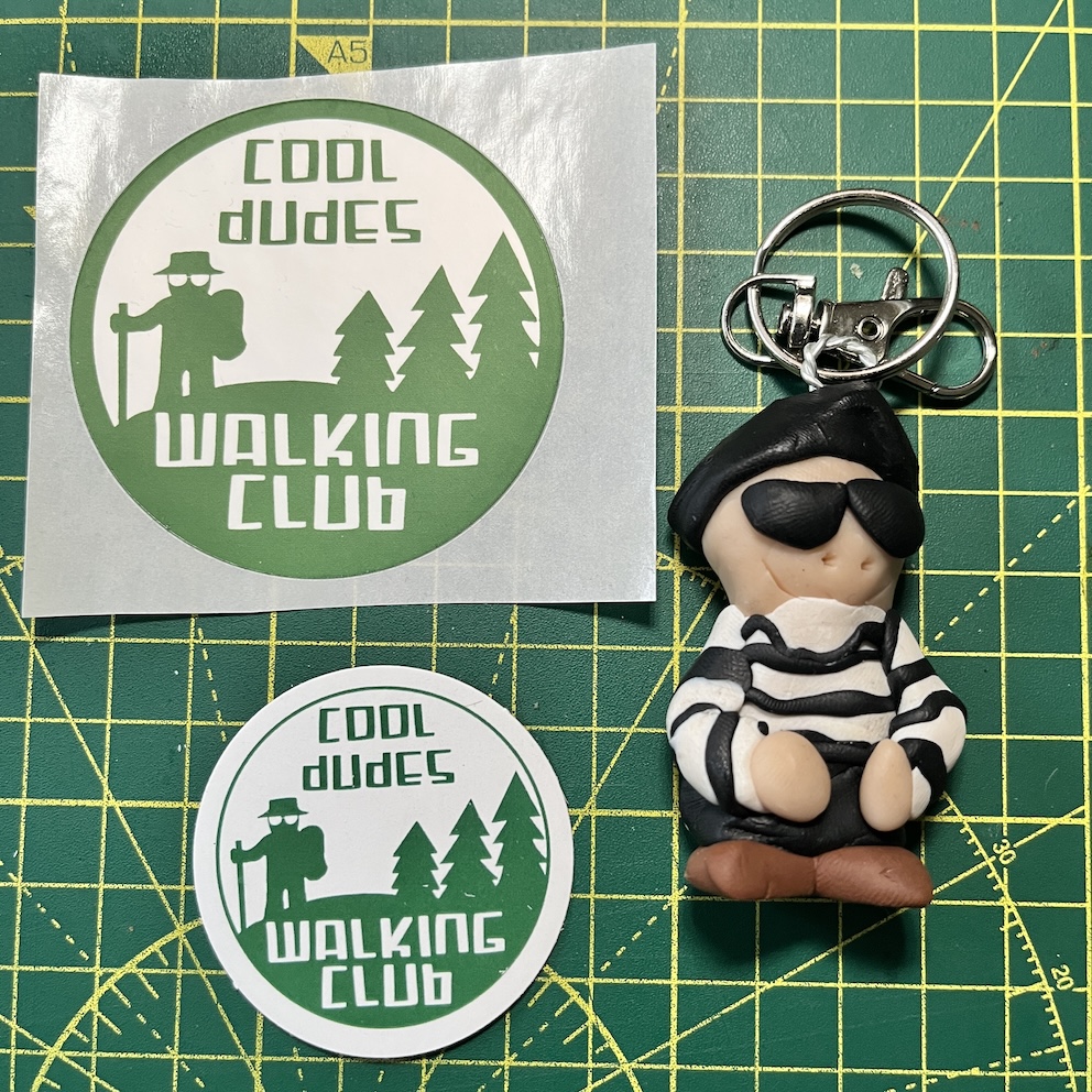 IMG_8853 2 Happy Sunglasses French Keyring & Stickers (Free P&P UK only)