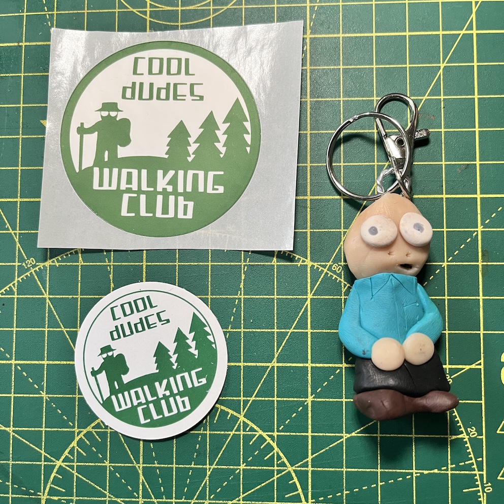 IMG_8855 2 Terrified Light Blue Shirt Keyring & Stickers (Free P&P UK only)