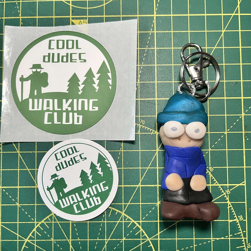 IMG_8860 2 Happy Winter Keyring & Stickers (Free P&P UK Only)