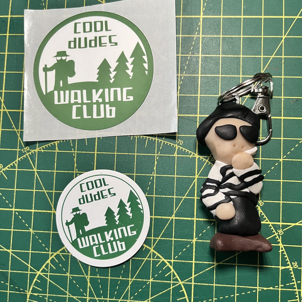 IMG_8863 2 Smoking French Sunglasses Keyring & Stickers (Free P&P UK Only)