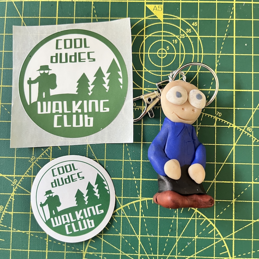 IMG_9080 Cheerful Keyring & Stickers (Free P&P UK only)