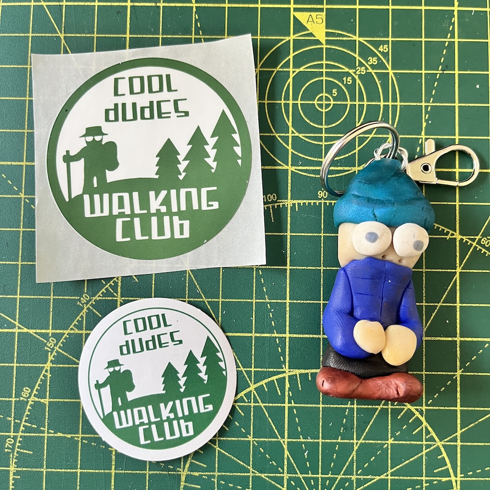 IMG_9083 No mouth Winter Keyring & Stickers (Free P&P UK only)