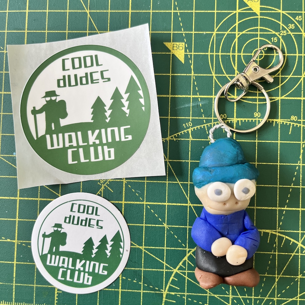 IMG_9151 Big Smile Winter Keyring & Stickers (Free P&P UK only)
