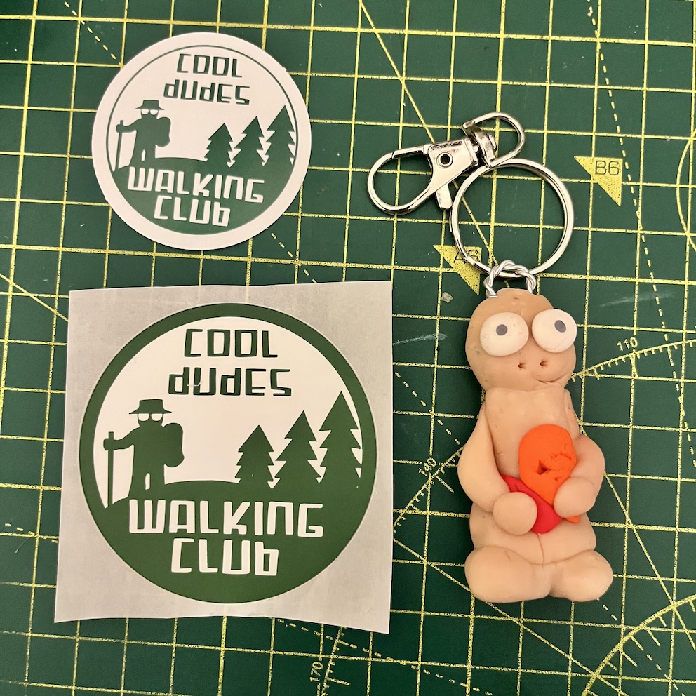 IMG_9185 Happy Baywatch Keyring & Stickers (Free P&P UK only)
