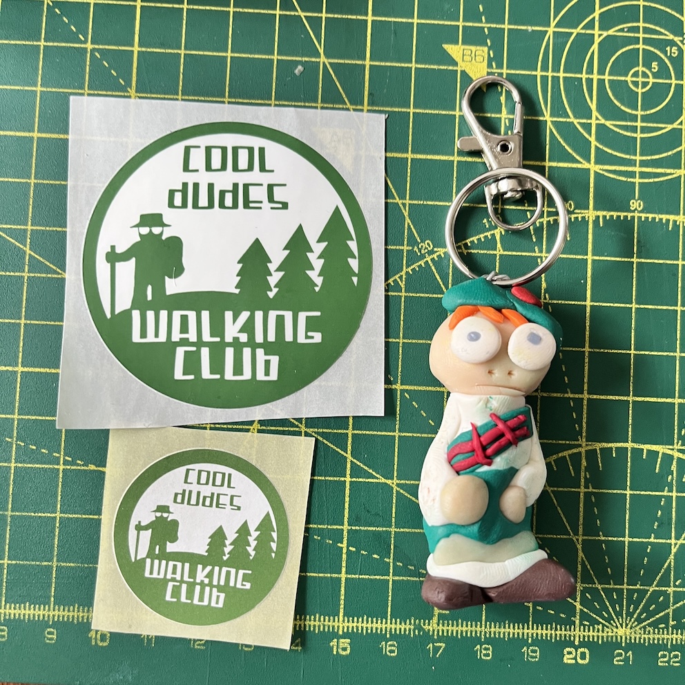 Depressed Scottish Keyring & Stickers (Free P&P UK only)