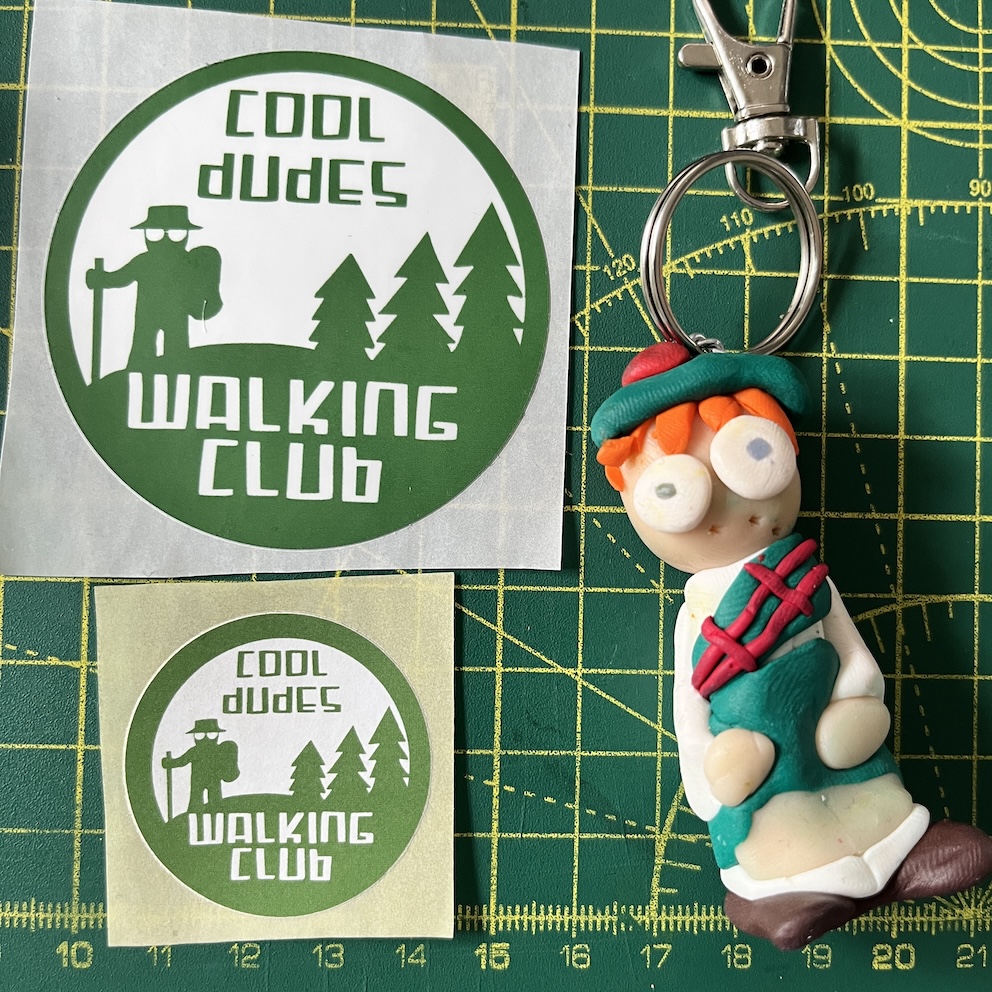 Shocked Scottish Keyring & Stickers (Free P&P UK only)