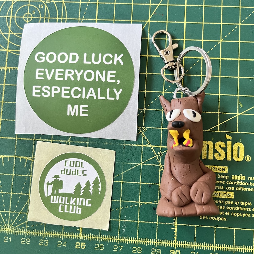 IMG_0629 2 Werewolf Keyring & Stickers (Free P&P UK only)