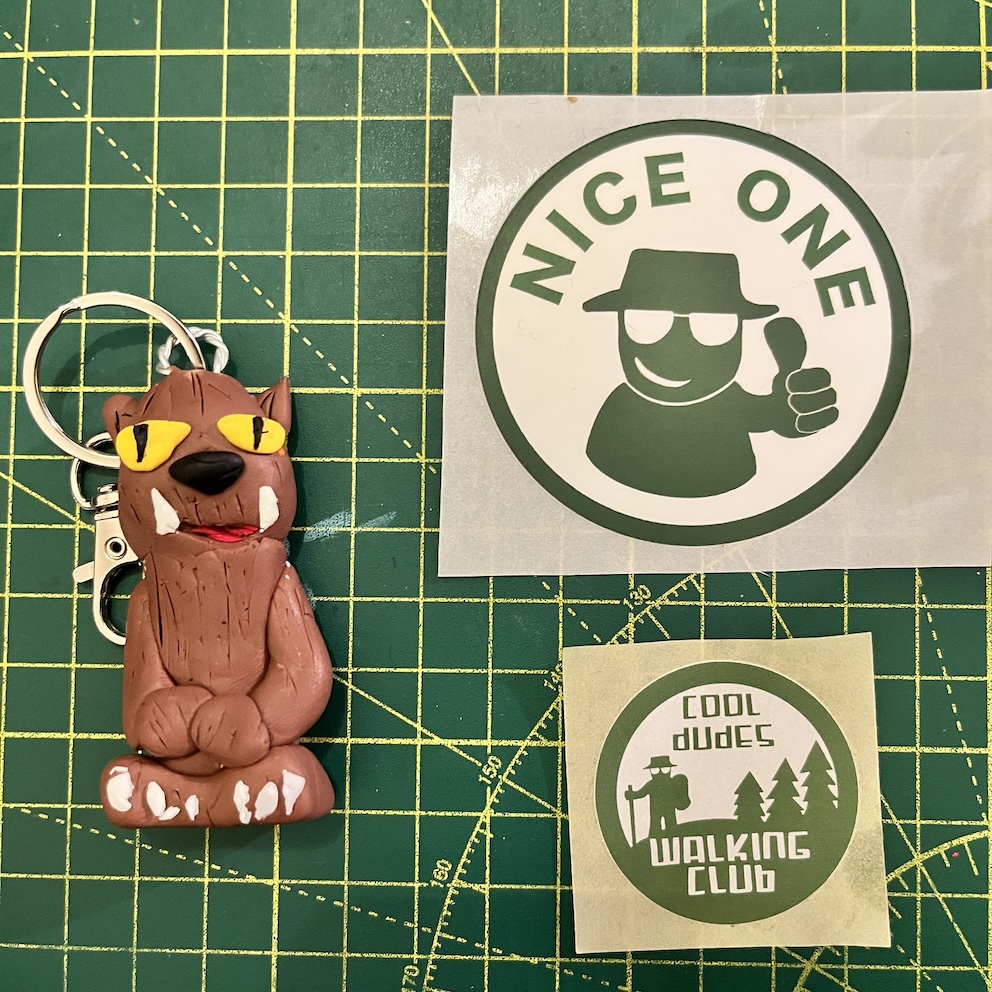 Werewolf Keyring & Stickers (Free P&P UK only)