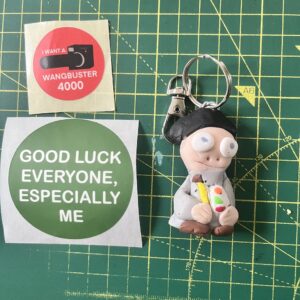 Scarfaced Artist Keyring Stickers & Keyring (Free P&P UK Only)