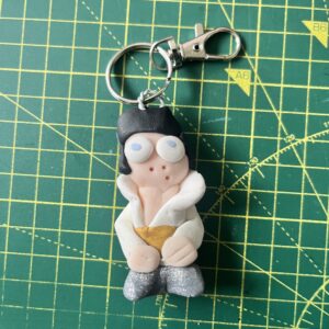 Elvis Silver Shoes Keyring (Free P&P UK only)
