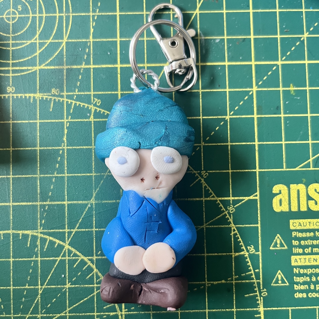Sad Winter Keyring (Free P&P UK only)