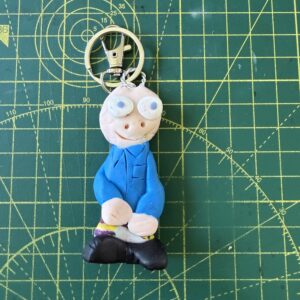 Happy Blue Shirt Spangly trousers Keyring (Free P&P UK only)