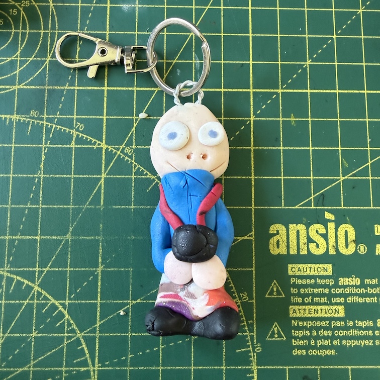 Photographer spangly trousers Keyring (Free P&P UK only)