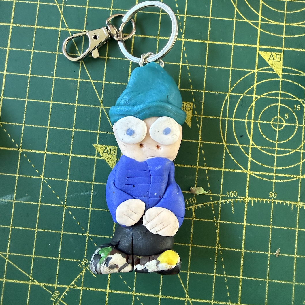 Glum Winter Spangly Shoes Keyring (Free P&P UK Only)