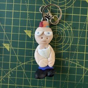 Multi-Coloured Mohican Punk Keyring (Free P&P UK Only)