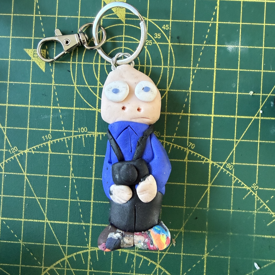 Spangly Shoes Photographer Keyring (Free P&P UK Only)