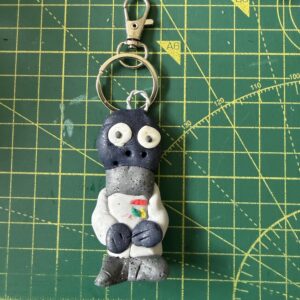 Surprised Space Alien Keyring (Free P&P UK only)