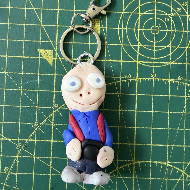 Happy Grey Shoes Photographer Keyring (Free P&P UK only)
