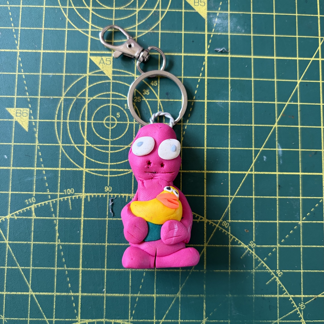 Sunburnt Green Trunks Keyring (Free P&P UK only)