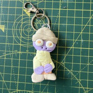 Grey Hat Pastel Range Keyring (Free P&P UK)
