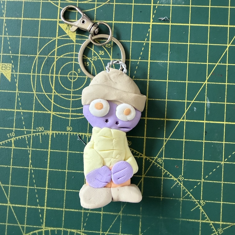 Grey Hat Pastel Range Keyring (Free P&P UK)