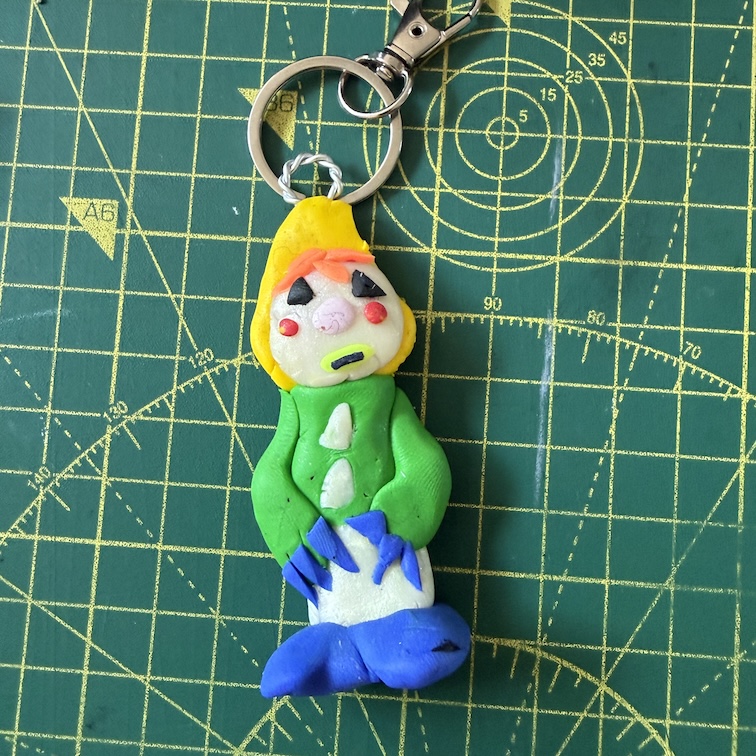 Sandown Clown #47 Keyring (Free P&P UK only)