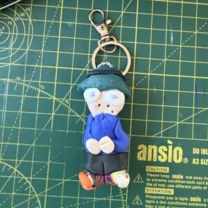 IMG_3893 2 Spangly Shoes Tilly Hat Keyring (Free P&P UK only)