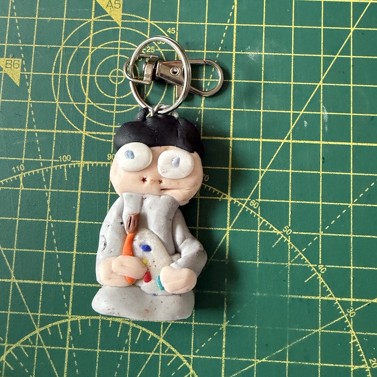 Grubby Artist  #21 Keyring (Free P&P UK only)