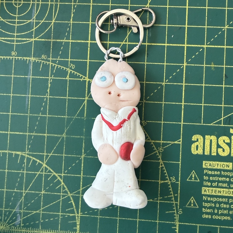 Indifferent Cricket Bowler Keyring (Free P&P UK only)