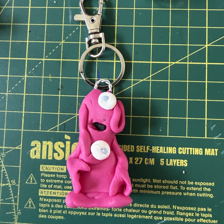 Pink Blob of Doom Keyring (Free P&P UK only)