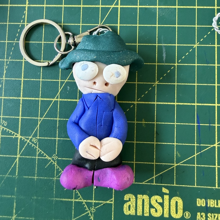 Tilly Hat Pink Shoes Keyring (Free P&P UK only)
