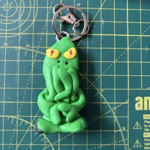 Green Cthulhu  Keyring (Free P&P UK only)