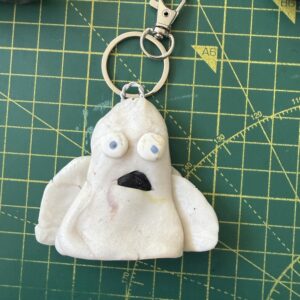 Wide Ghost Keyring (Free P&P UK only)